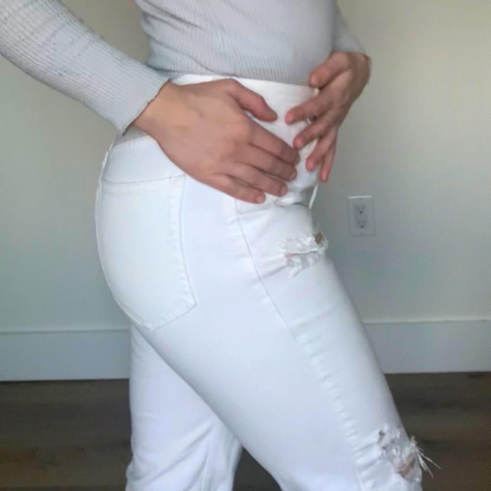 White Ripped Jeans